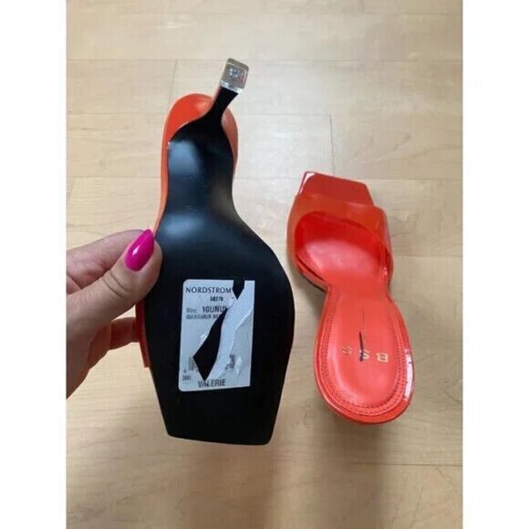 Black Suede Studio Sandal Heels BNWT Heels "Valerie" Women New Slides - Picture 4 of 8